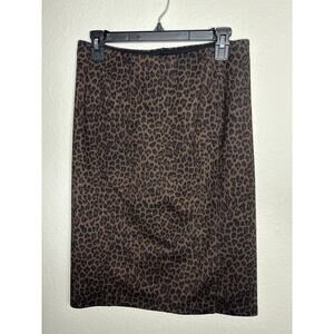 Liverpool Women’s Cheetah Print Pencil Skirt, Size 10